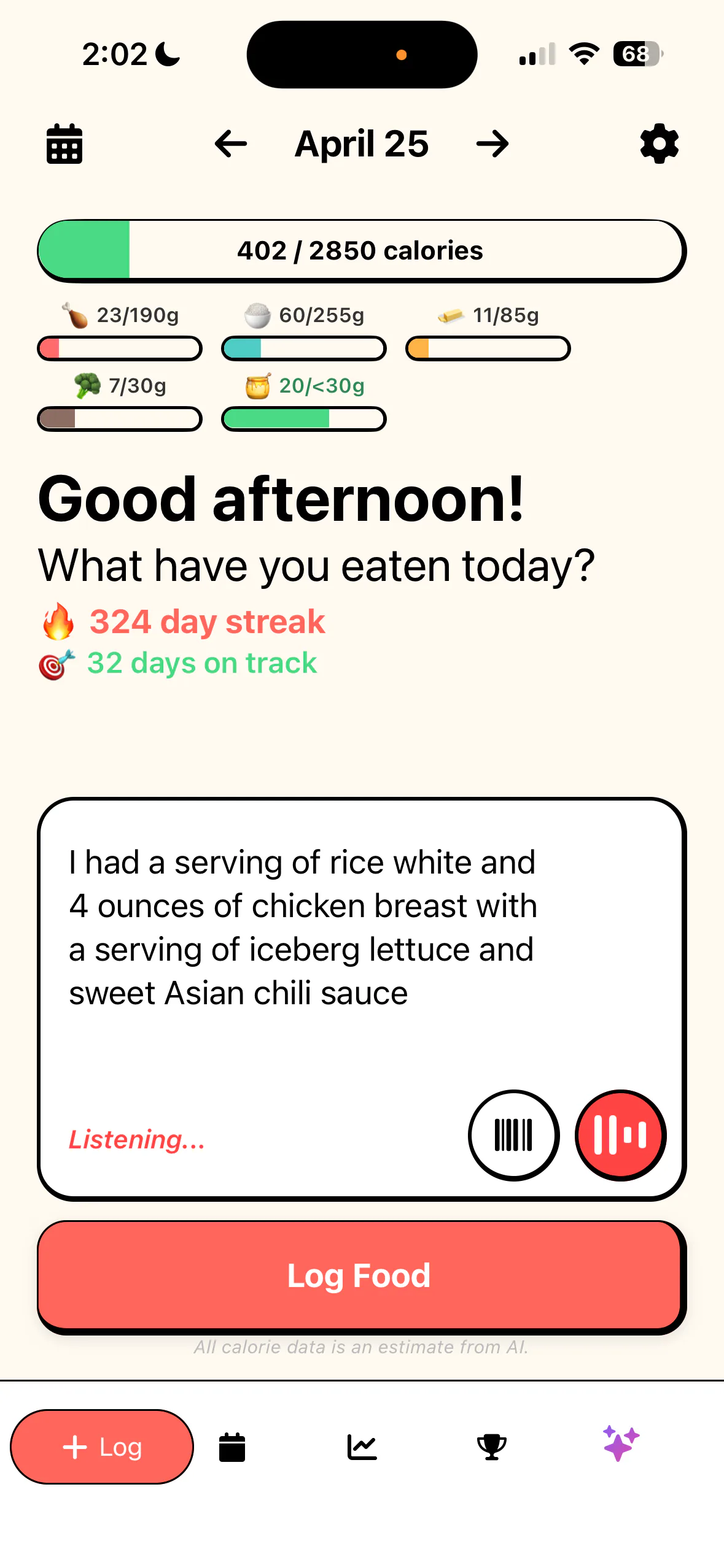 Say what you ate